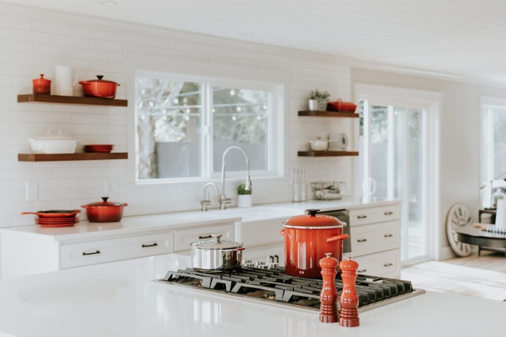 built-in commercial kitchen appliance installation countertop