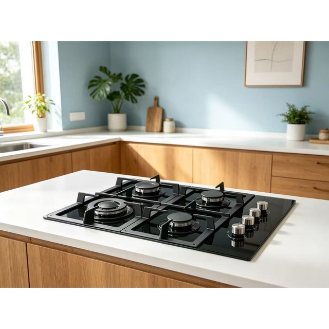 Golenda 5 Burner Gas Hob Built-in Gas Cooktop | Tempered Glass | LPG & NG