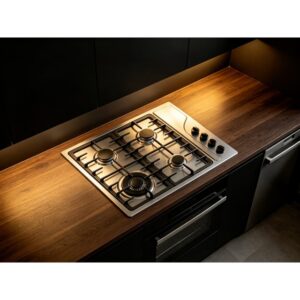 Golenda 3.3kW Stainless Steel 4-Burner Gas Hob
