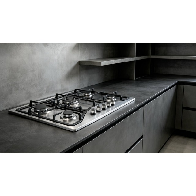 Golenda 3.3kW Stainless Steel 5-Burner Gas Hob