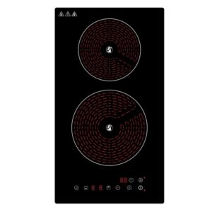 Golenda 3000W Built-in Infrared Cooktop 2 Zone Touch Control | 9 Power Stages