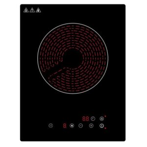 Golenda 2000W Built-in Infrared Cooktop Touch Control 1 Zone | 9 Power Levels