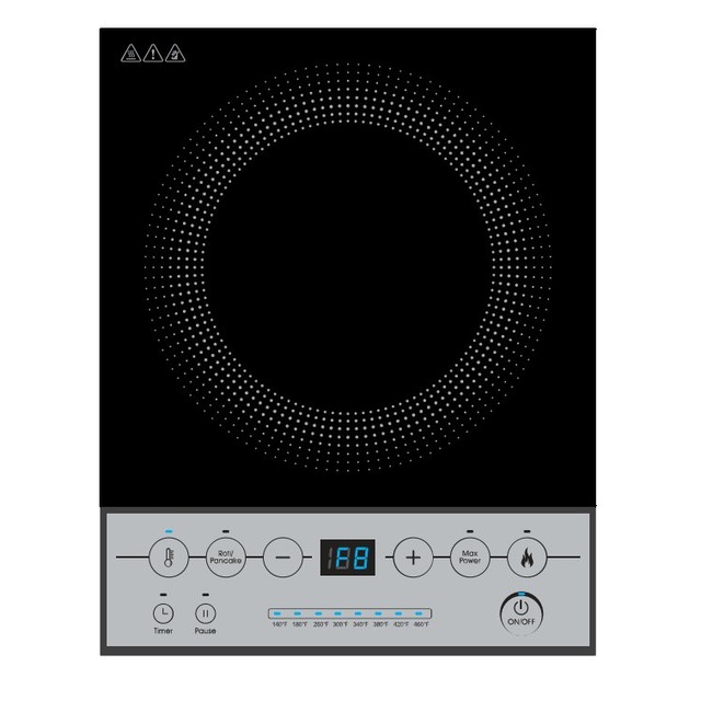 Golenda 2000W Portable Induction Cooktop Touch Control | 4 Keys Golenda 1800W Portable Induction Cooktop Countertop Hob | Timer Control | 120V