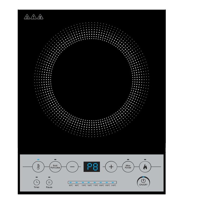 .norm product.png Golenda 2000W Portable Induction Cooktop Countertop Hob | 9 Keys Blue LED