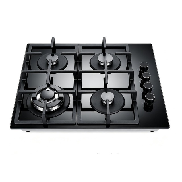 Golenda Gas Hob Built-In Gas Cooktop Stainless Steel | NG/LPG | 300*510mm Golenda 7.05kW Gas Hob Built-in Gas Cooktop 4 Zone | Safety Valve