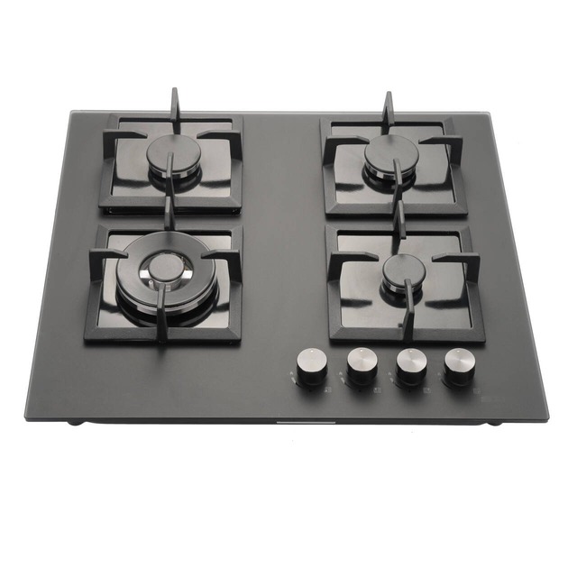 Golenda Gas Hob Built-in Gas Cooktop 5 Burner | Triple Ring Wok Golenda 7.5kW Gas Hob Built-in Gas Cooktop 4 Zone Black Glass