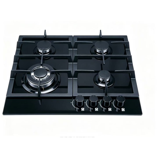 Golenda Gas Hob Built-in Gas Cooktop Triple Ring Wok Burner Golenda Gas Hob Built-in Gas Cooktop 4 Burner Cast Iron Pan Support