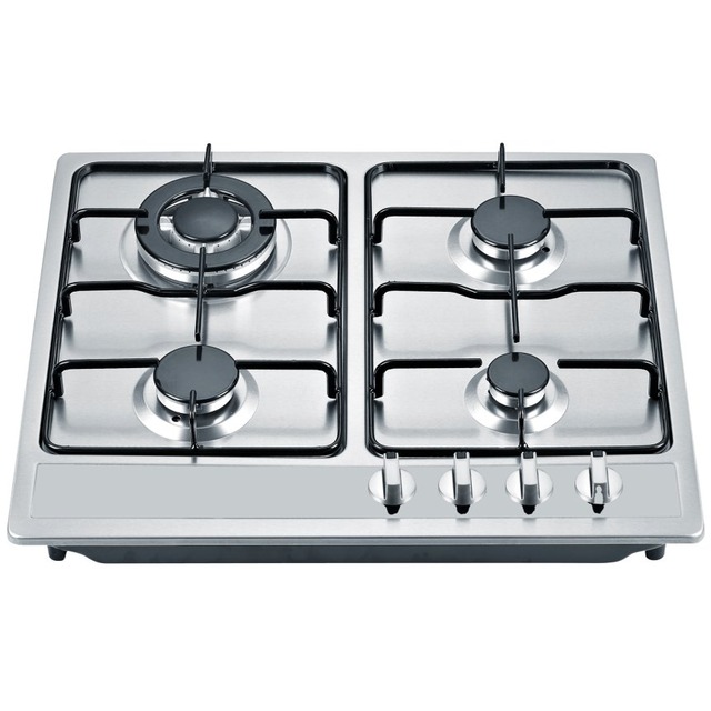 Golenda Gas Hob Built-In Gas Cooktop Triple Ring Wok Burner Golenda 7.5kW Gas Hob Built-in Gas Cooktop Inox | 4 Burners WOK