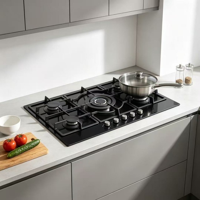 .norm 场景图.jpg Golenda JY-G76-508 5 Burners Gas Stove | WOK Burner 3.5 kW | Cat II 2H3B & P
