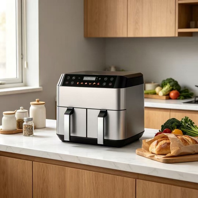 .norm 场景图.jpg Golenda Air Fryer Digital Control 6 Presets Dual Basket | 60-200C