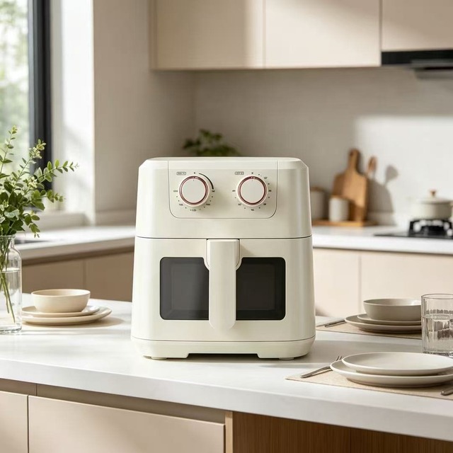 .norm 场景图.jpg Golenda Air Fryer 5L Flat Pot Mechanical Control | Oil Free