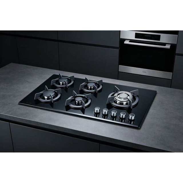 .norm 场景图.jpg Golenda Gas Hob Built-in Gas Cooktop 5 Burner Black Glass