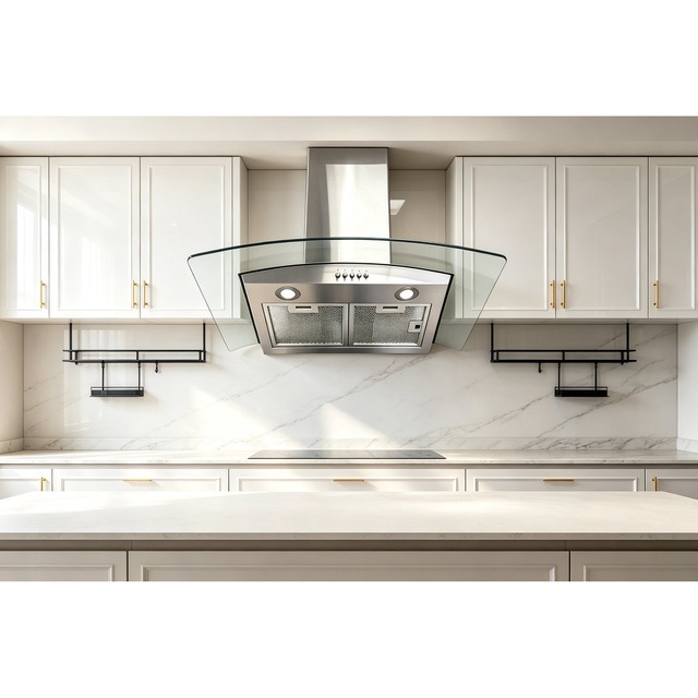 .norm 效果图.jpg Golenda 750m3/h Range Hood Wall Mounted 3 Speeds | Touch Control