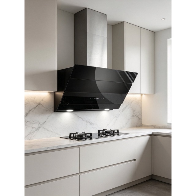 .norm 效果图.jpg Golenda 650m3/h Range Hood Touch Control Wall Mounted | LED Lighting