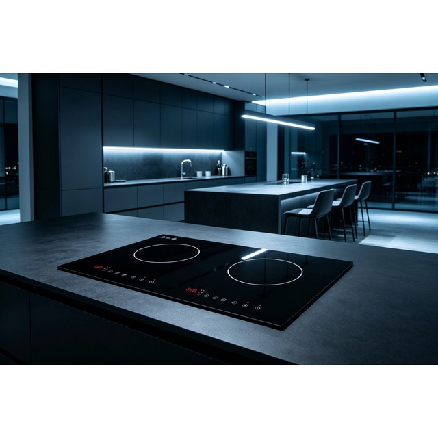 .norm 效果图.png Golenda 4000W Built-in Induction Hob 2 Zone Touch Control | 9 Power Levels | CB