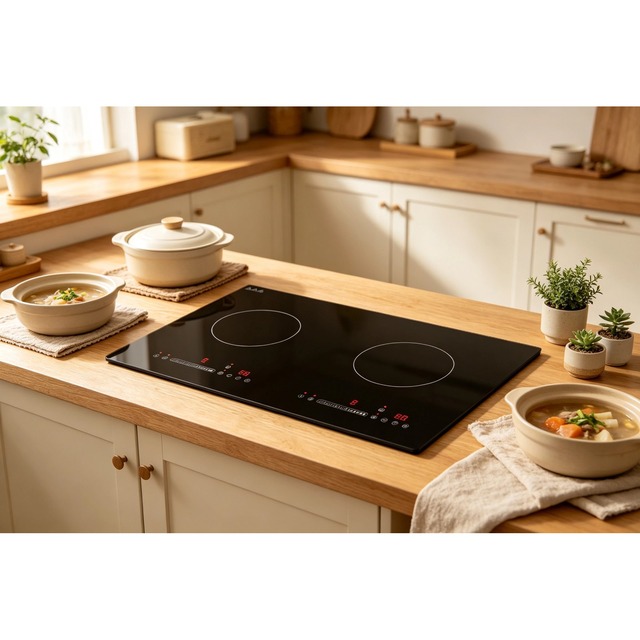 .norm 效果图.png Golenda 4000W Built-in Induction Hob 2 Zone Touch Control | Booster Function
