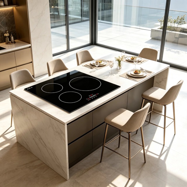 Golenda 7000W Built-in Induction Hob Touch Control | 3 Zone