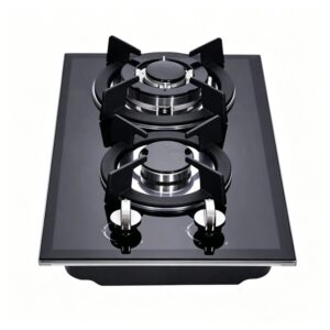 Golenda 3.3kW Built-in Gas Hob 2 Burner Tempered Glass | LPG NG