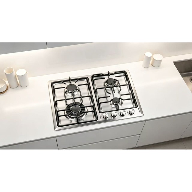 Golenda Stainless Steel 4-Burner Gas Hob