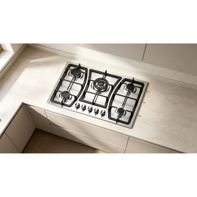 Golenda Gas Hob Built-In Gas Cooktop NG/LPG Stainless Steel | 760*510mm