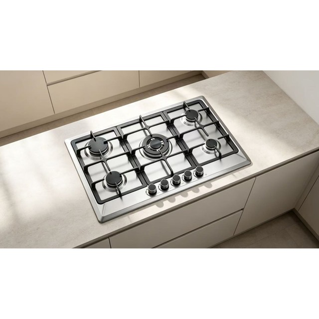 Golenda Gas Hob Built-In Gas Cooktop NG/LPG Stainless Steel | 760*510mm