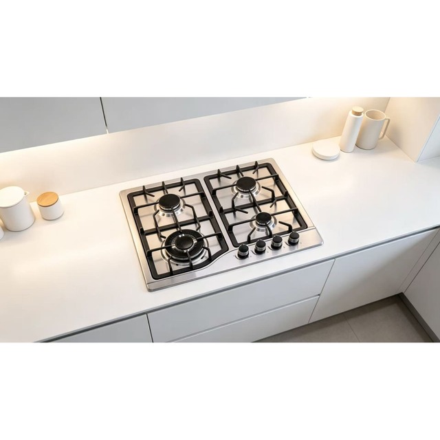 Golenda Gas Hob Built-in Gas Cooktop Stainless Steel | NG/LPG | 590*510mm