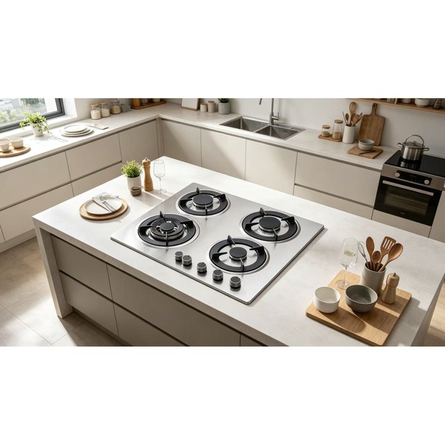 Golenda Gas Hob Built-in Gas Cooktop Stainless Steel NG/LPG | 4 Burner