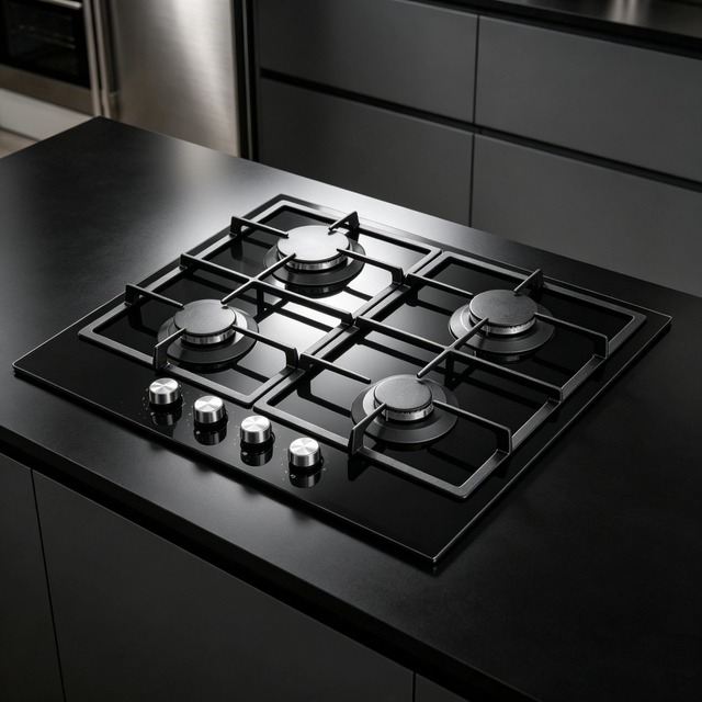 Golenda 3.3kW Gas Hob 4 Burner Tempered Glass | LPG NG