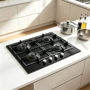 Golenda 1.0kW Cast Iron 4-Burner Gas Hob
