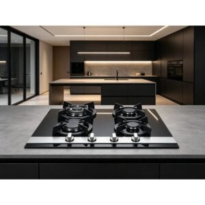 Golenda 1.0kW Tempered Glass 4-Burner Gas Hob