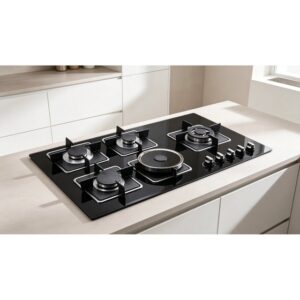 Golenda 3.3kW Tempered Glass 5-Burner Gas Hob