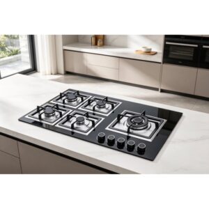 Golenda 3.3kW Tempered Glass 5-Burner Gas Hob