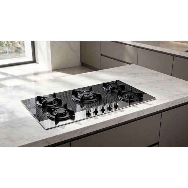 Golenda 3.3kW Tempered Glass 5-Burner Gas Hob