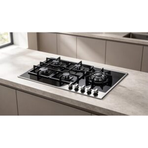 Golenda 1.0kW Tempered Glass 5-Burner Gas Hob