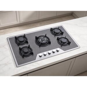 Golenda 3.3kW Cast Iron 5-Burner Gas Hob | OEM Factory