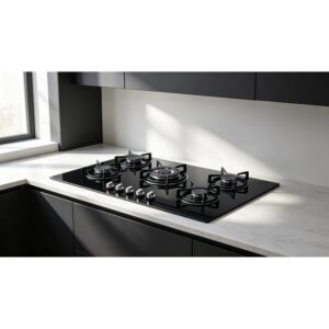Golenda 1.0kW Tempered Glass 5-Burner Gas Hob