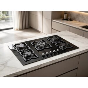 Golenda 1.0kW Cast Iron 5-Burner Gas Hob