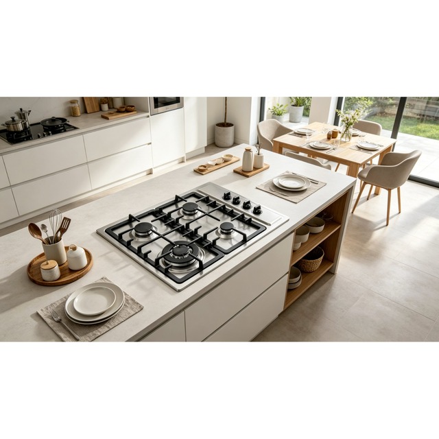 Golenda Gas Hob Built-In Gas Cooktop Stainless Steel | NG/LPG | 590*510mm