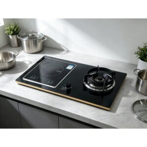 Golenda 2.2/4.5kw Gas Hob Tempered Glass Cast Iron Support | LPG NG