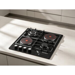 Golenda 1.0kW Stainless Steel 4-Burner Gas Hob