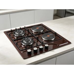 Golenda 4.25kW Ceramic Glass 4-Burner Gas Hob | OEM Factory