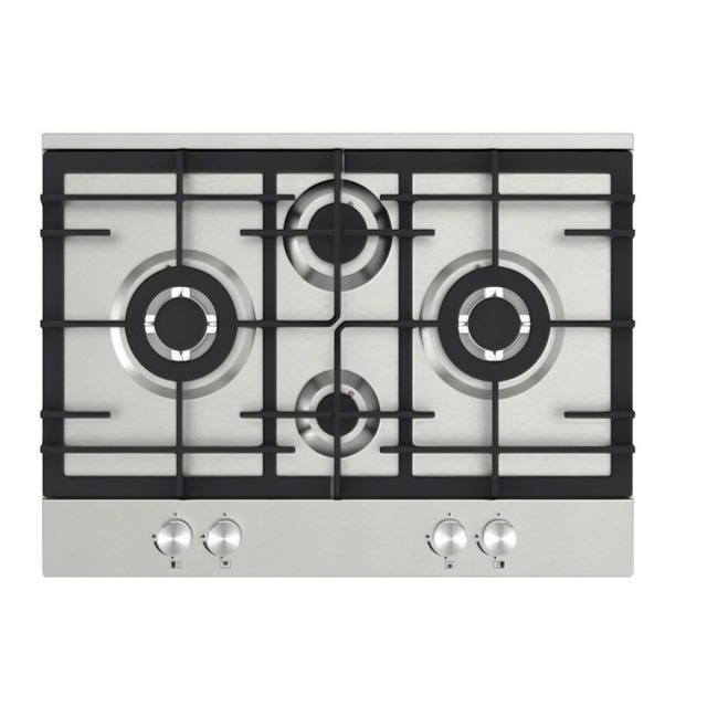 Golenda 5 Burner Gas Hob 70cm Built-In Cooktop | Cast Iron Pan Stands