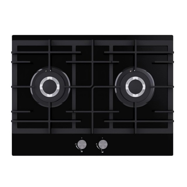 Golenda 3500W Gas Hob Built-in Gas Cooktop 2 Burner | Glass Panel