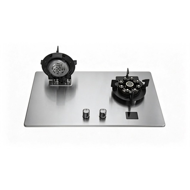 Golenda 5.8kW Gas Hob Cast Iron Support Brass Burner | Pulse Ignition