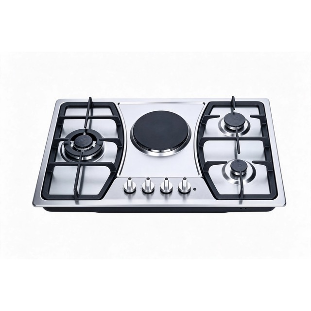 Golenda 3.3kW Built-in Gas Hob Cast Iron Support | Pulse Ignition | LPG & NG