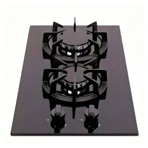 Golenda 3.3kW Gas Hob 2 Burner Tempered Glass | Sabaf Burner | LPG/NG