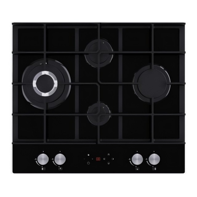 Golenda Gas Hob Built-in Glass Cooktop 4 Burners Wok 3.5kW | Touch Timer